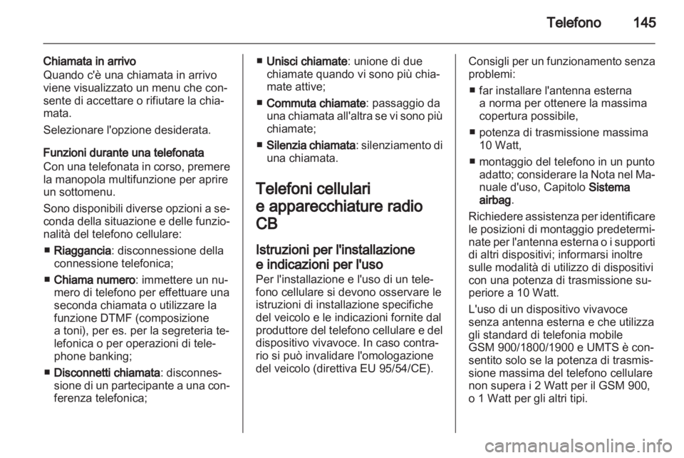 OPEL MERIVA 2012 Manuale del sistema Infotainment (in Italian) OPEL MERIVA 2012 Manuale del sistema Infotainment (in Italian)