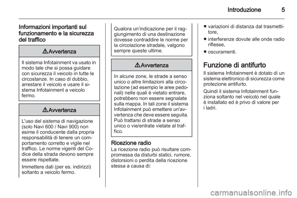 OPEL MERIVA 2012  Manuale del sistema Infotainment (in Italian) 