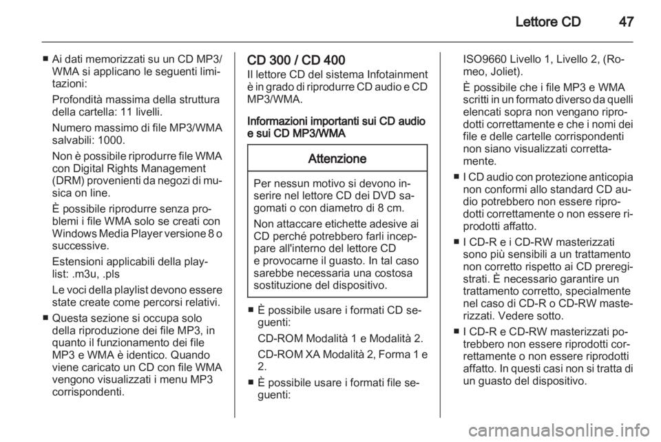 OPEL MERIVA 2012 Manuale del sistema Infotainment (in Italian) OPEL MERIVA 2012 Manuale del sistema Infotainment (in Italian)