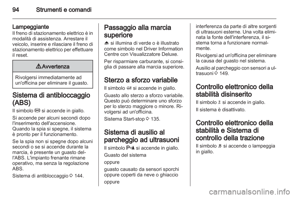 OPEL MERIVA 2012  Manuale di uso e manutenzione (in Italian) 