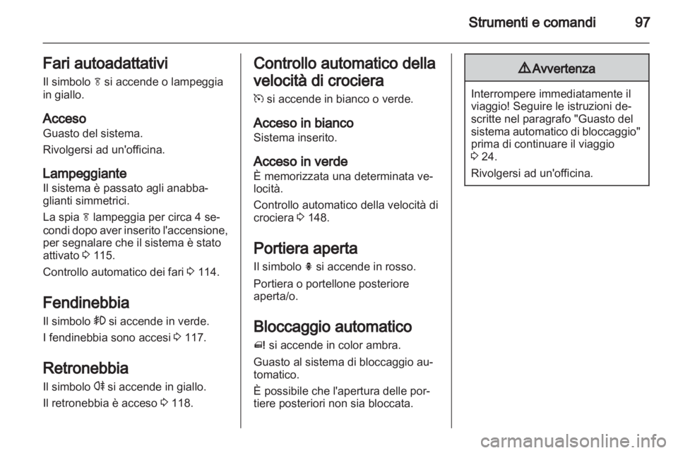 OPEL MERIVA 2012  Manuale di uso e manutenzione (in Italian) 
