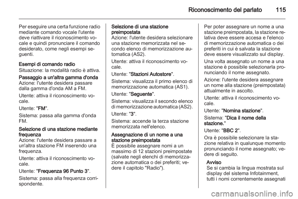 OPEL MERIVA 2012.5 Manuale del sistema Infotainment (in Italian) OPEL MERIVA 2012.5 Manuale del sistema Infotainment (in Italian)