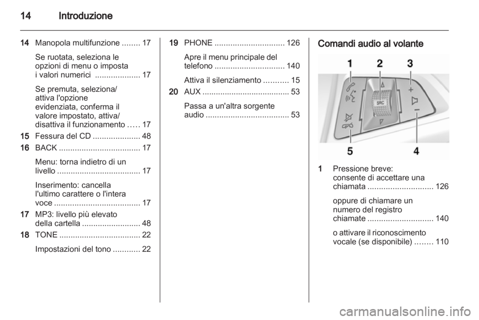 OPEL MERIVA 2013  Manuale del sistema Infotainment (in Italian) 