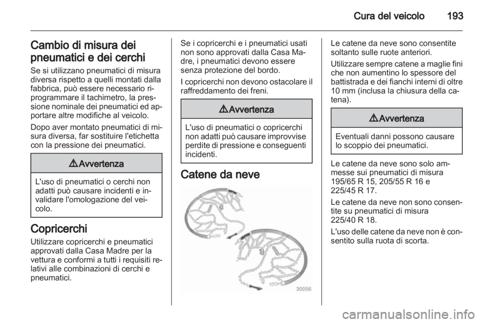 OPEL MERIVA 2013  Manuale di uso e manutenzione (in Italian) 