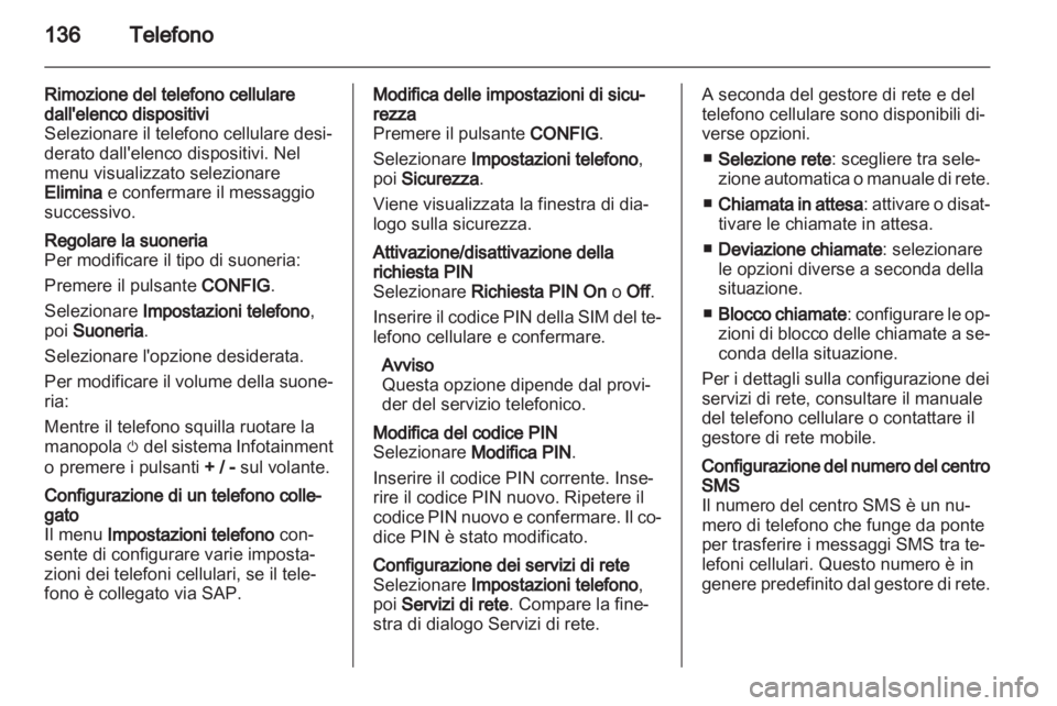 OPEL MERIVA 2013.5 Manuale del sistema Infotainment (in Italian) OPEL MERIVA 2013.5 Manuale del sistema Infotainment (in Italian)