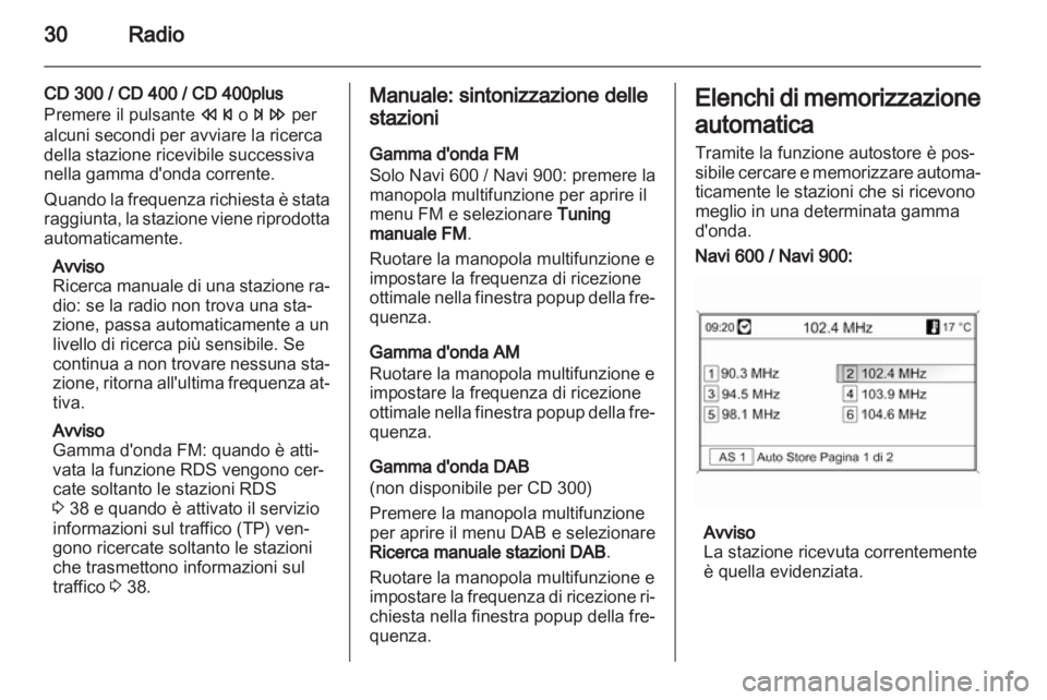 OPEL MERIVA 2013.5  Manuale del sistema Infotainment (in Italian) 