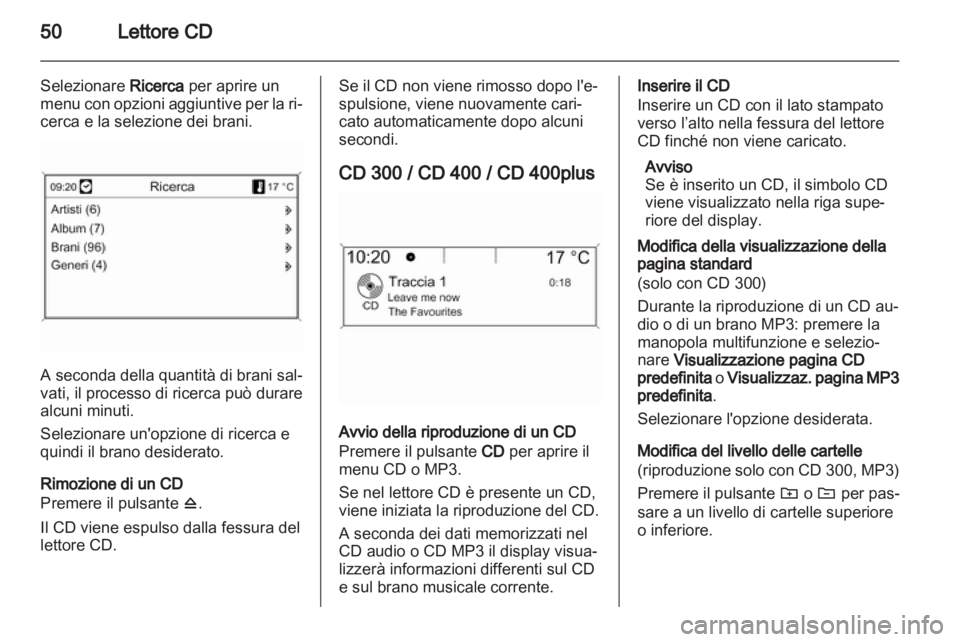 OPEL MERIVA 2013.5  Manuale del sistema Infotainment (in Italian) 