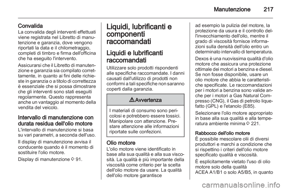 OPEL MERIVA 2013.5  Manuale di uso e manutenzione (in Italian) 