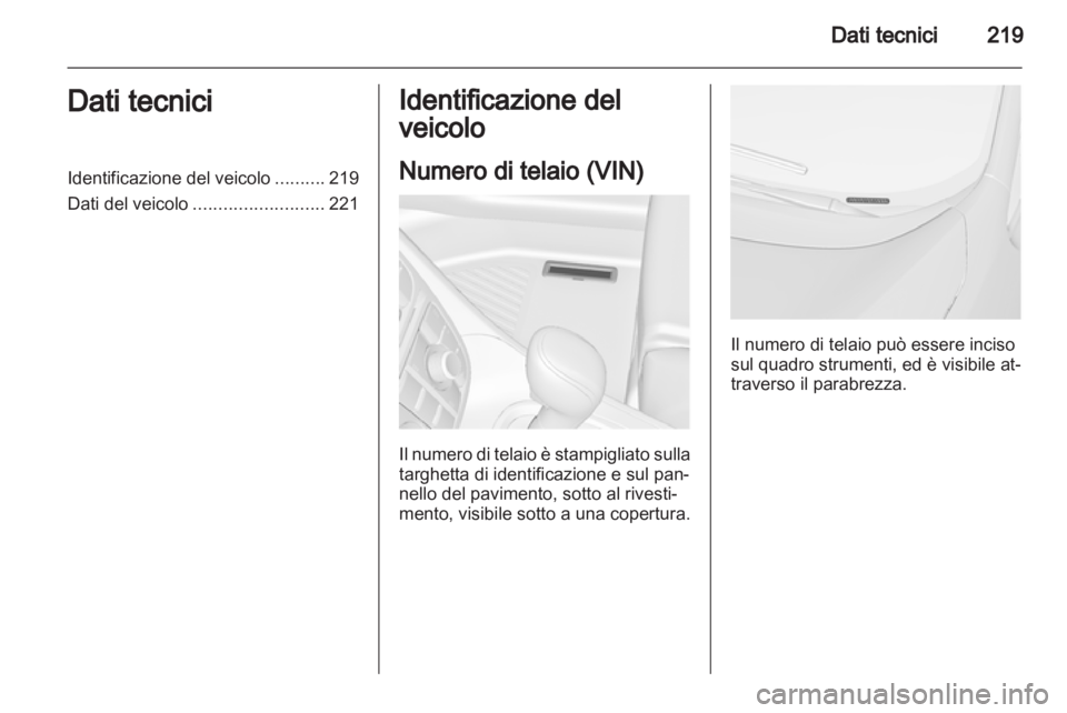 OPEL MERIVA 2013.5  Manuale di uso e manutenzione (in Italian) 