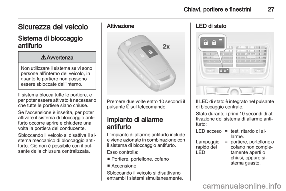 OPEL MERIVA 2013.5  Manuale di uso e manutenzione (in Italian) 