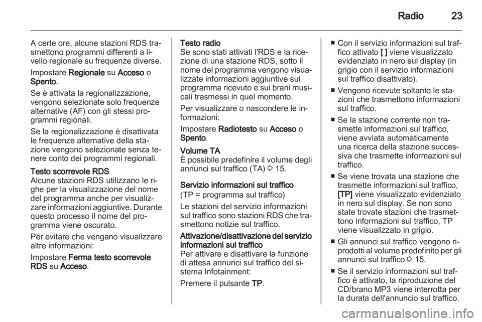 OPEL MOKKA 2013  Manuale del sistema Infotainment (in Italian) 