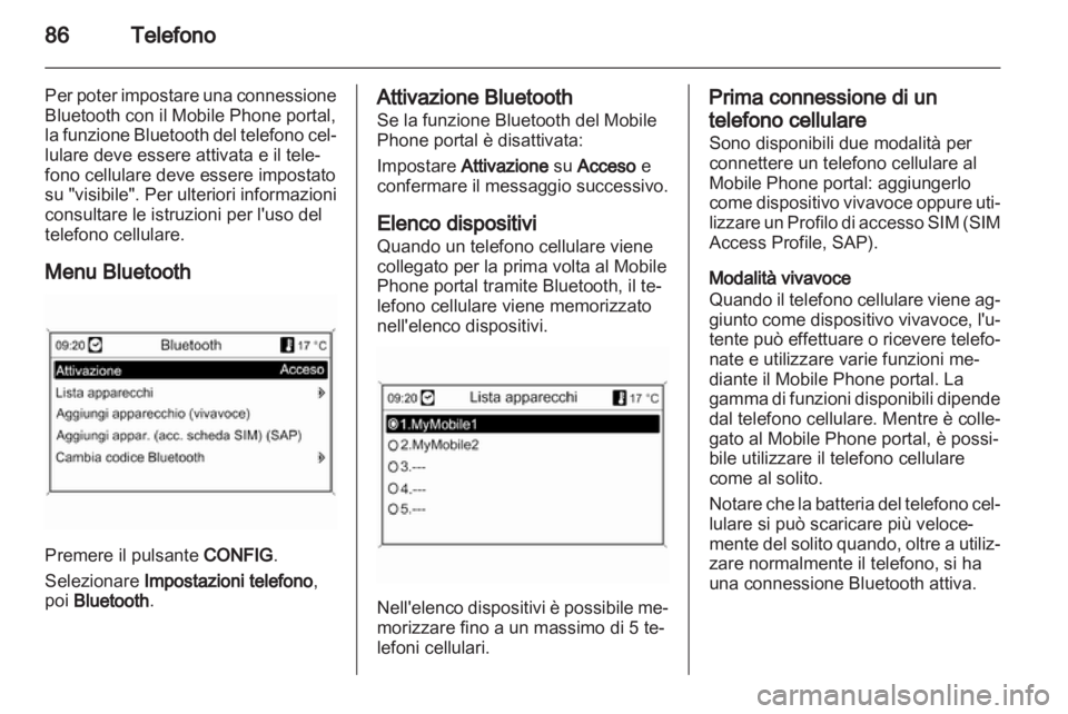 OPEL MOKKA 2013  Manuale del sistema Infotainment (in Italian) 