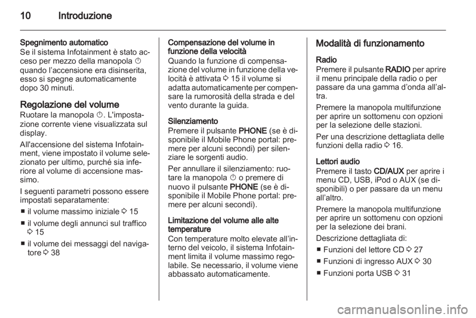 OPEL MOKKA 2013  Manuale del sistema Infotainment (in Italian) 