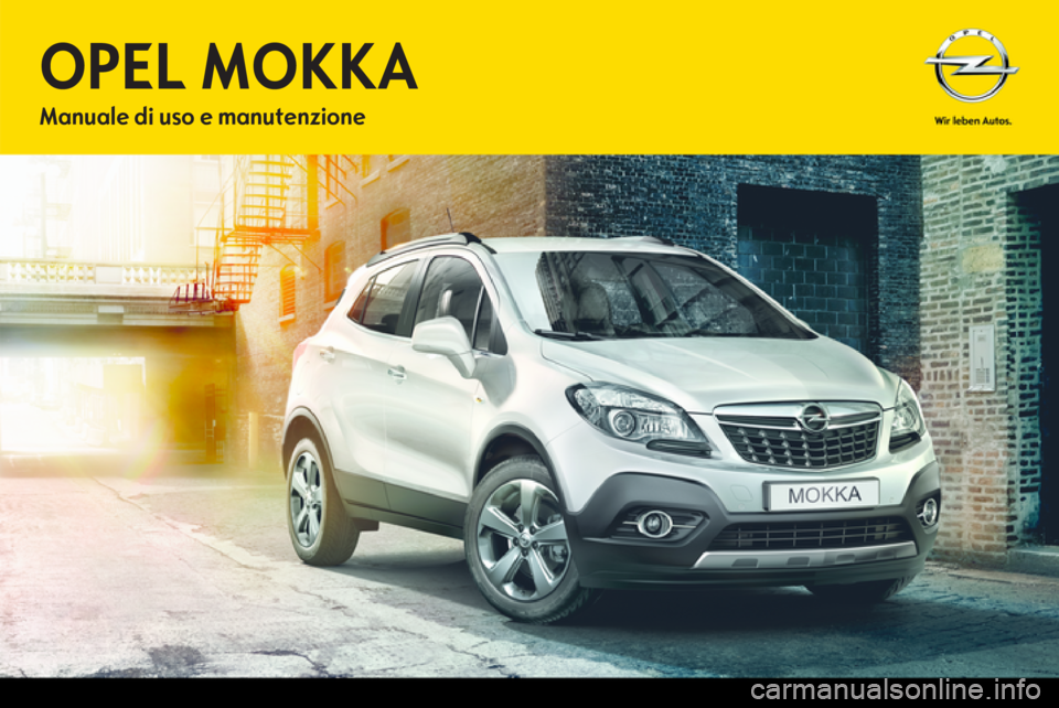 OPEL MOKKA 2013  Manuale di uso e manutenzione (in Italian) 