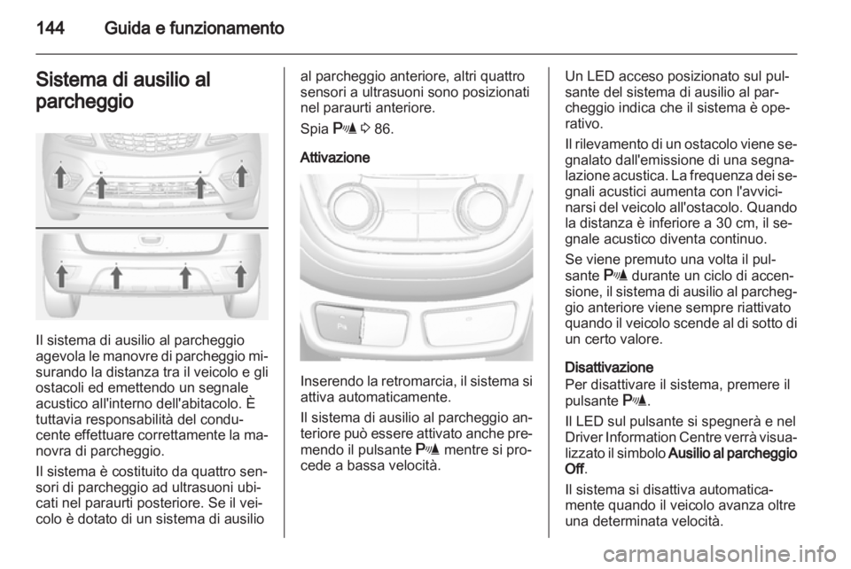 OPEL MOKKA 2013  Manuale di uso e manutenzione (in Italian) 