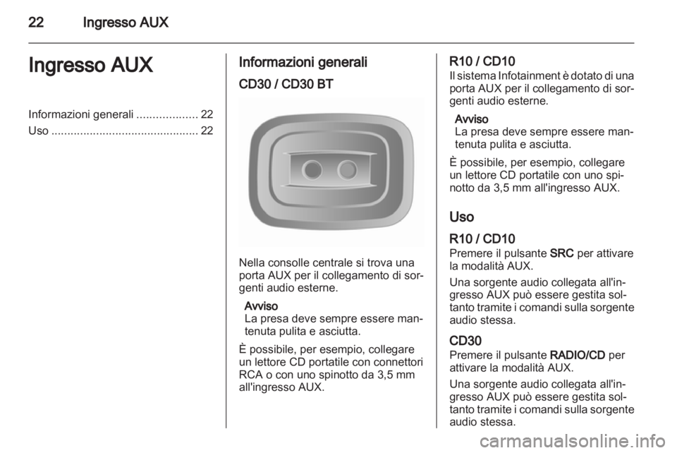 OPEL MOVANO_B 2010.5 Manuale del sistema Infotainment (in Italian) OPEL MOVANO_B 2010.5 Manuale del sistema Infotainment (in Italian)
