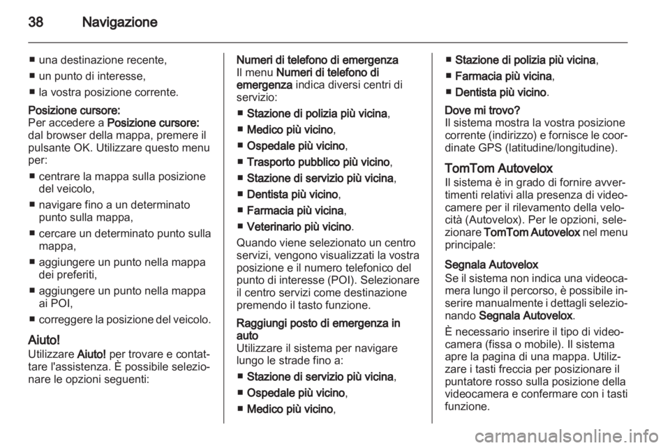 OPEL MOVANO_B 2010.5 Manuale del sistema Infotainment (in Italian) OPEL MOVANO_B 2010.5 Manuale del sistema Infotainment (in Italian)