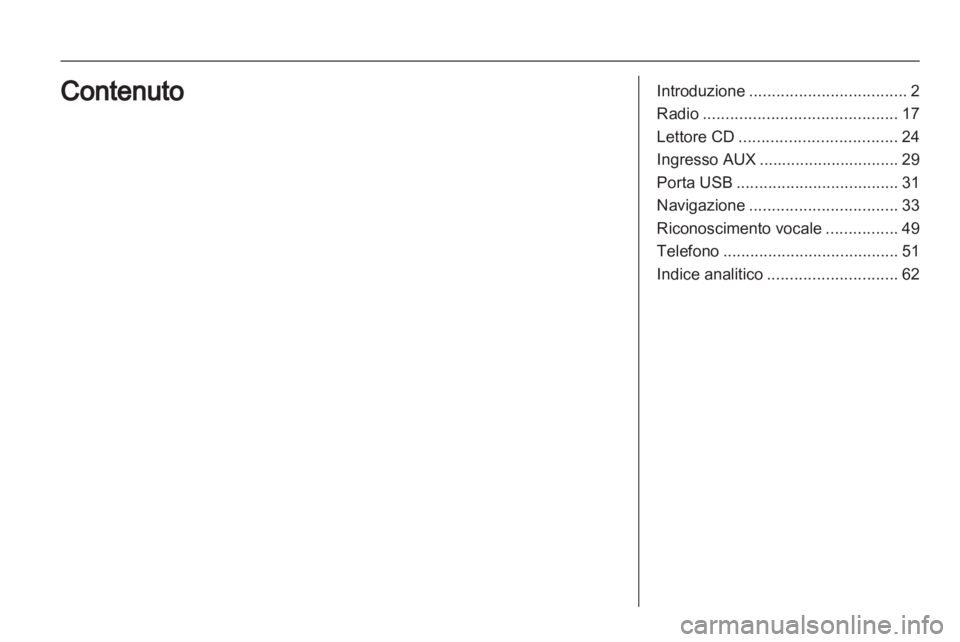 OPEL VIVARO 2011.5  Manuale del sistema Infotainment (in Italian) 