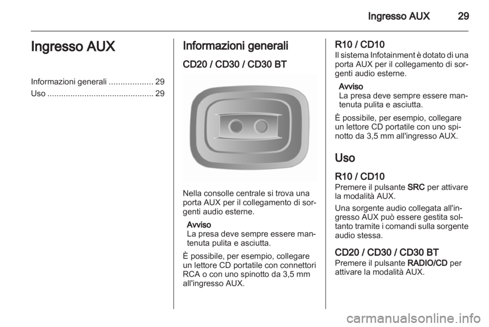 OPEL MOVANO_B 2011.5 Manuale del sistema Infotainment (in Italian) OPEL MOVANO_B 2011.5 Manuale del sistema Infotainment (in Italian)