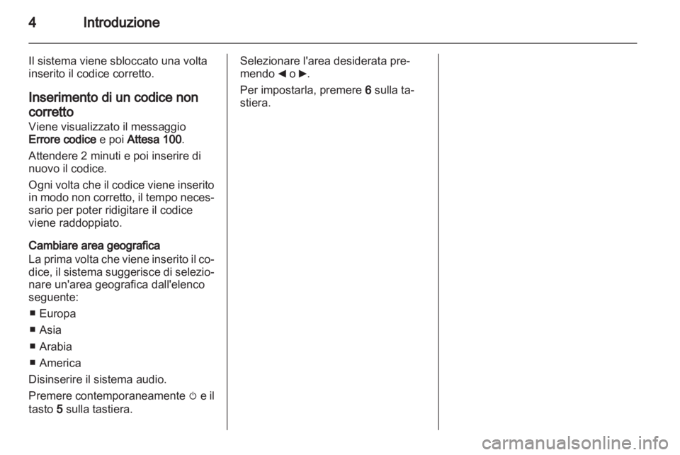 OPEL VIVARO 2011.5  Manuale del sistema Infotainment (in Italian) 