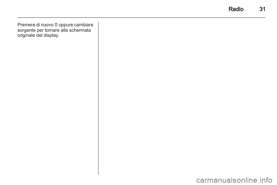 OPEL VIVARO 2012 Manuale del sistema Infotainment (in Italian) OPEL VIVARO 2012 Manuale del sistema Infotainment (in Italian)