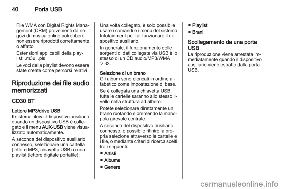 OPEL VIVARO 2012 Manuale del sistema Infotainment (in Italian) OPEL VIVARO 2012 Manuale del sistema Infotainment (in Italian)