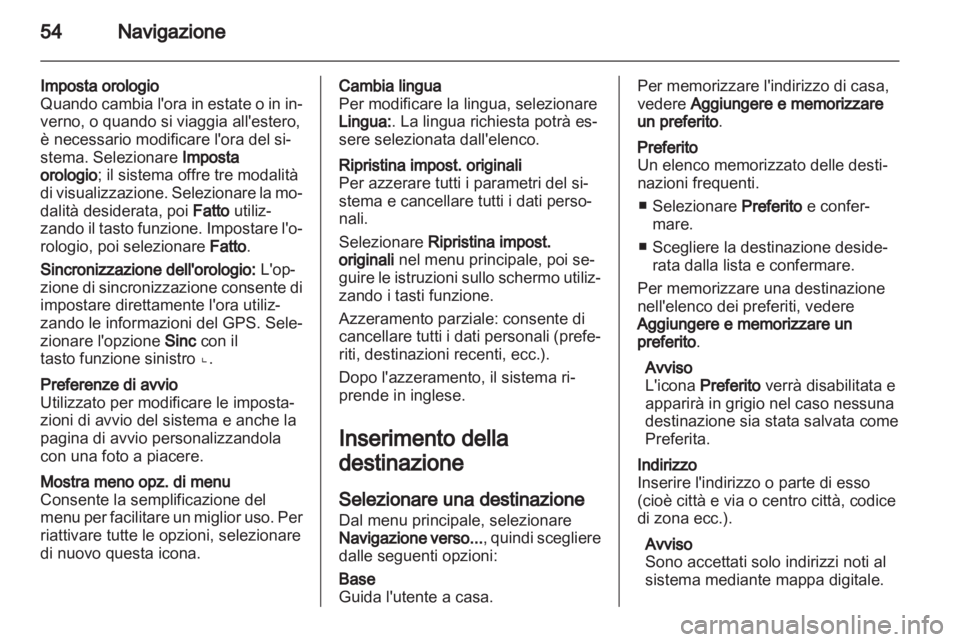 OPEL MOVANO_B 2012 Manuale del sistema Infotainment (in Italian) OPEL MOVANO_B 2012 Manuale del sistema Infotainment (in Italian)