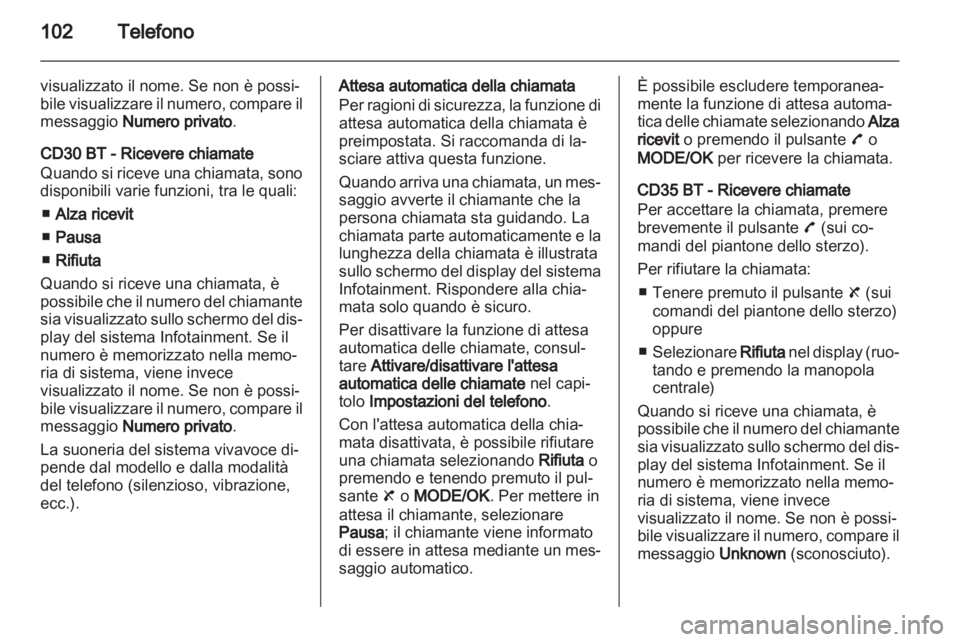 OPEL MOVANO_B 2012.5 Manuale del sistema Infotainment (in Italian) OPEL MOVANO_B 2012.5 Manuale del sistema Infotainment (in Italian)