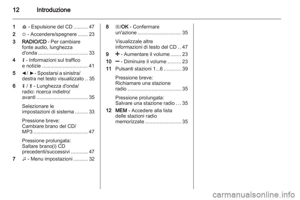 OPEL VIVARO 2012.5  Manuale del sistema Infotainment (in Italian) 