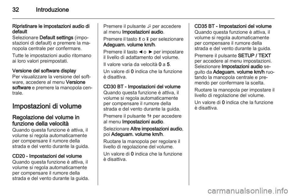 OPEL MOVANO_B 2012.5 Manuale del sistema Infotainment (in Italian) OPEL MOVANO_B 2012.5 Manuale del sistema Infotainment (in Italian)