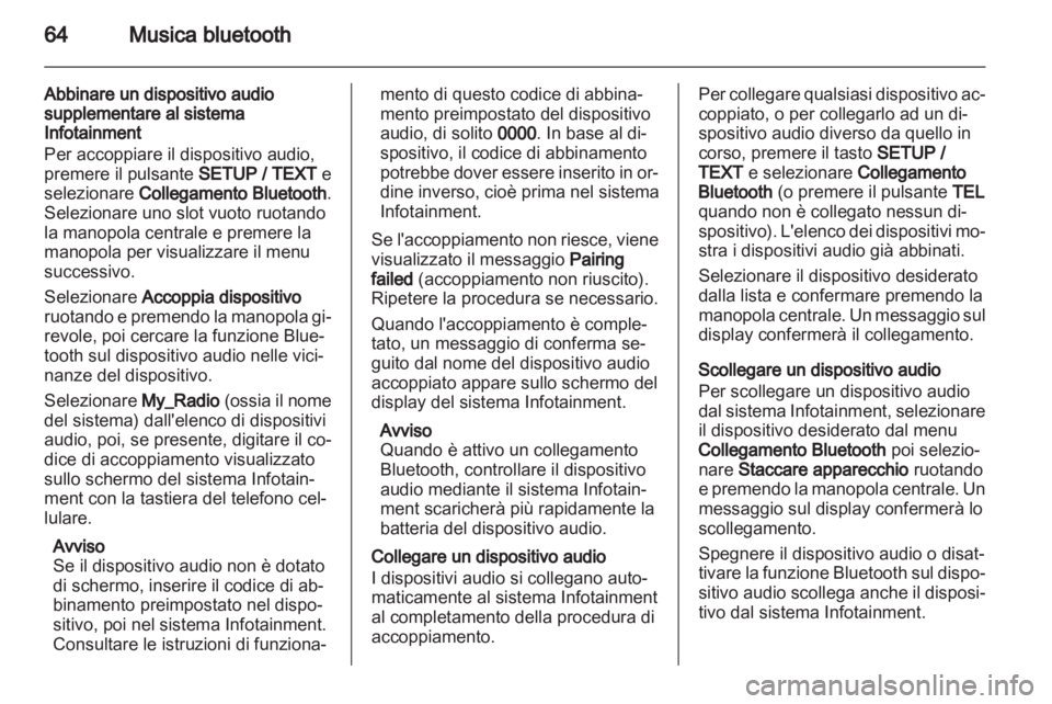 OPEL MOVANO_B 2012.5  Manuale del sistema Infotainment (in Italian) 