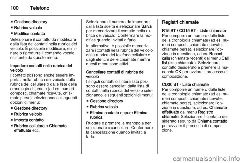 OPEL MOVANO_B 2012.5 Manuale del sistema Infotainment (in Italian) OPEL MOVANO_B 2012.5 Manuale del sistema Infotainment (in Italian)