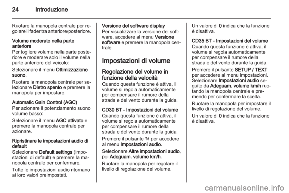 OPEL VIVARO 2013 Manuale del sistema Infotainment (in Italian) OPEL VIVARO 2013 Manuale del sistema Infotainment (in Italian)