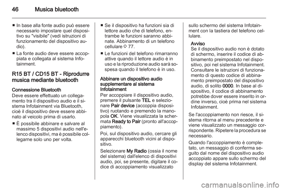 OPEL MOVANO_B 2013.5  Manuale del sistema Infotainment (in Italian) 
