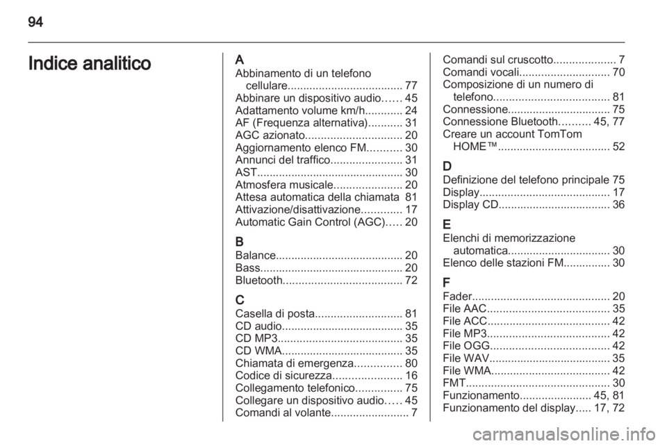 OPEL MOVANO_B 2013.5  Manuale del sistema Infotainment (in Italian) 