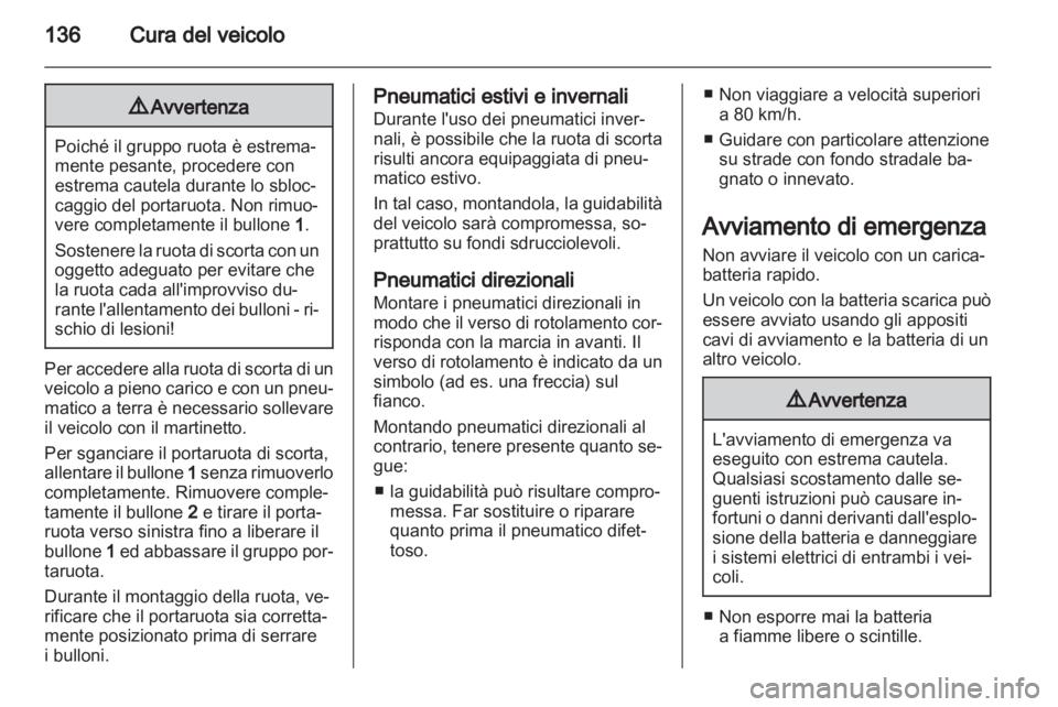 OPEL VIVARO 2011 Manuale di uso e manutenzione (in Italian) OPEL VIVARO 2011 Manuale di uso e manutenzione (in Italian)