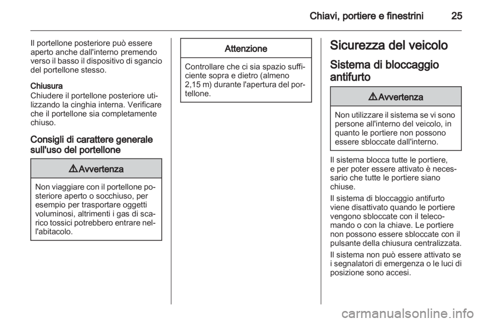 OPEL VIVARO 2011  Manuale di uso e manutenzione (in Italian) 