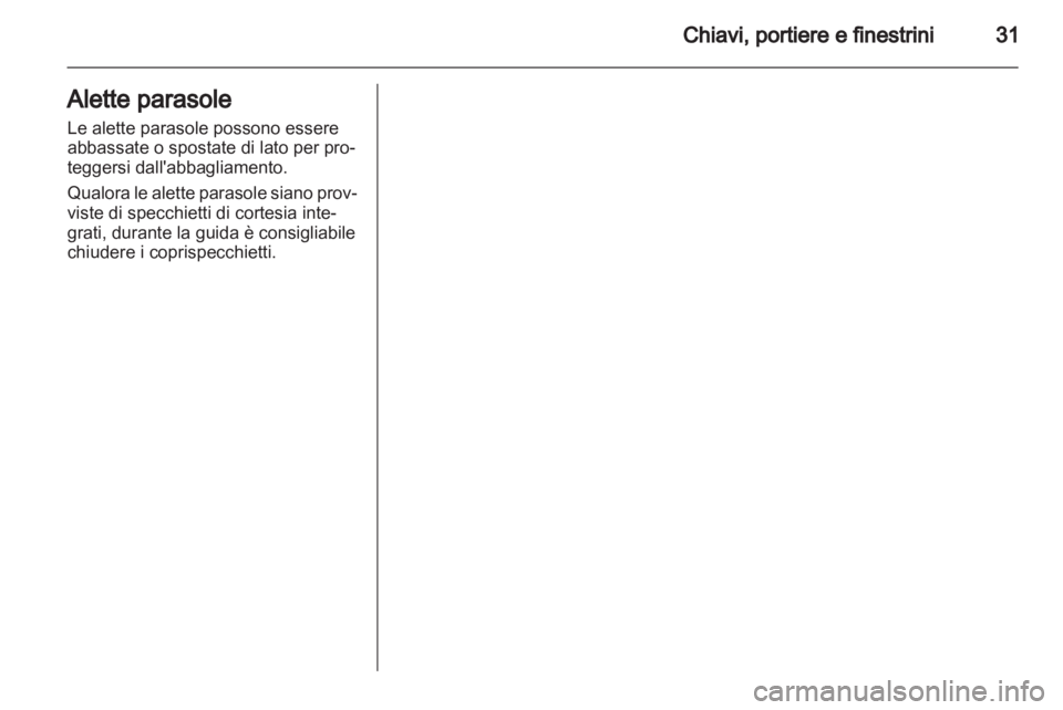 OPEL VIVARO 2011  Manuale di uso e manutenzione (in Italian) 