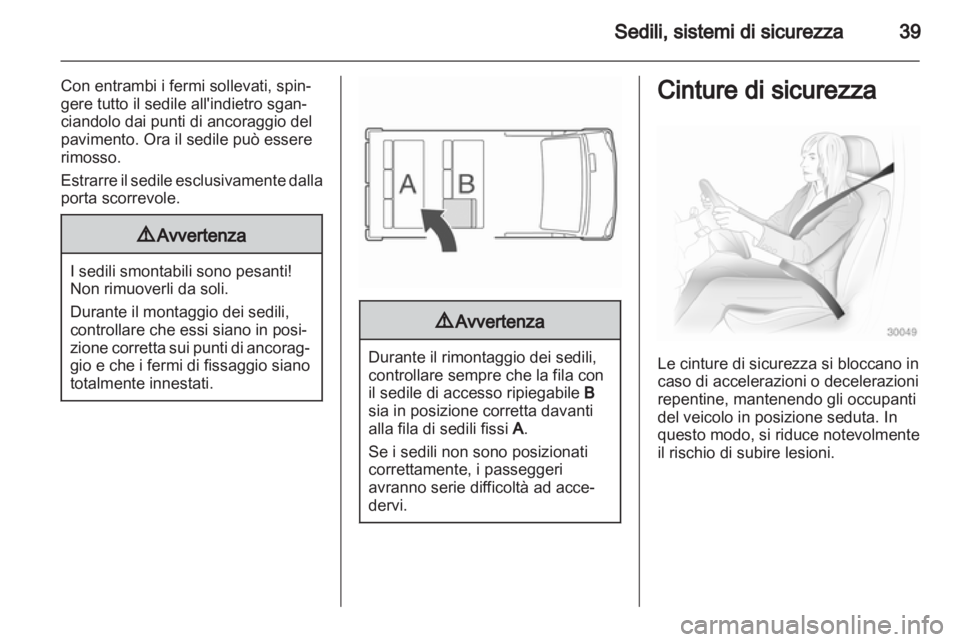 OPEL VIVARO 2011  Manuale di uso e manutenzione (in Italian) 