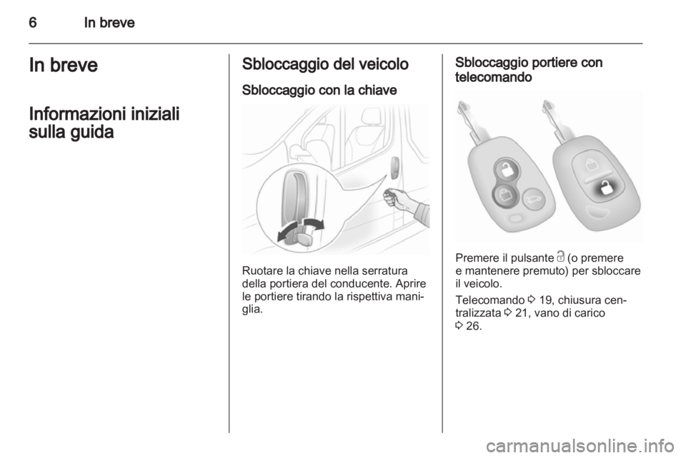 OPEL VIVARO 2011.5  Manuale di uso e manutenzione (in Italian) 