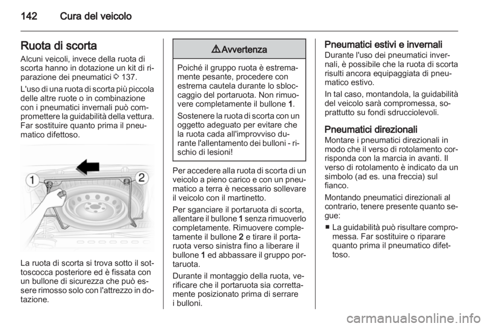 OPEL VIVARO 2012 Manuale di uso e manutenzione (in Italian) OPEL VIVARO 2012 Manuale di uso e manutenzione (in Italian)