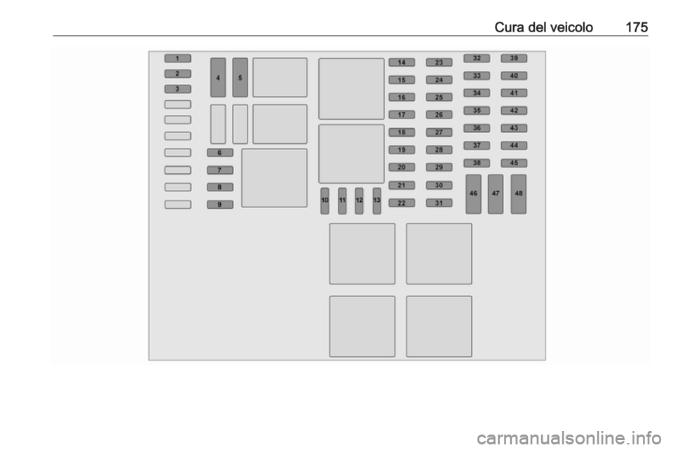 OPEL VIVARO B 2016.5 Manuale di uso e manutenzione (in Italian) Cura del veicolo175 OPEL VIVARO B 2016.5 Manuale di uso e manutenzione (in Italian) Cura del veicolo175
