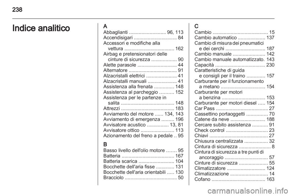 OPEL ZAFIRA 2010  Manuale di uso e manutenzione (in Italian) 