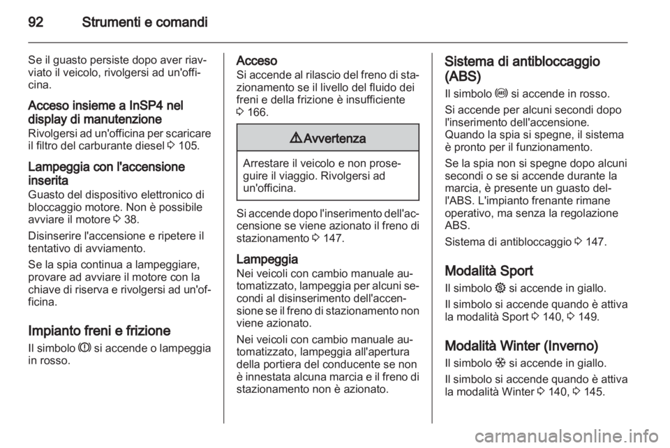 OPEL ZAFIRA 2010  Manuale di uso e manutenzione (in Italian) 