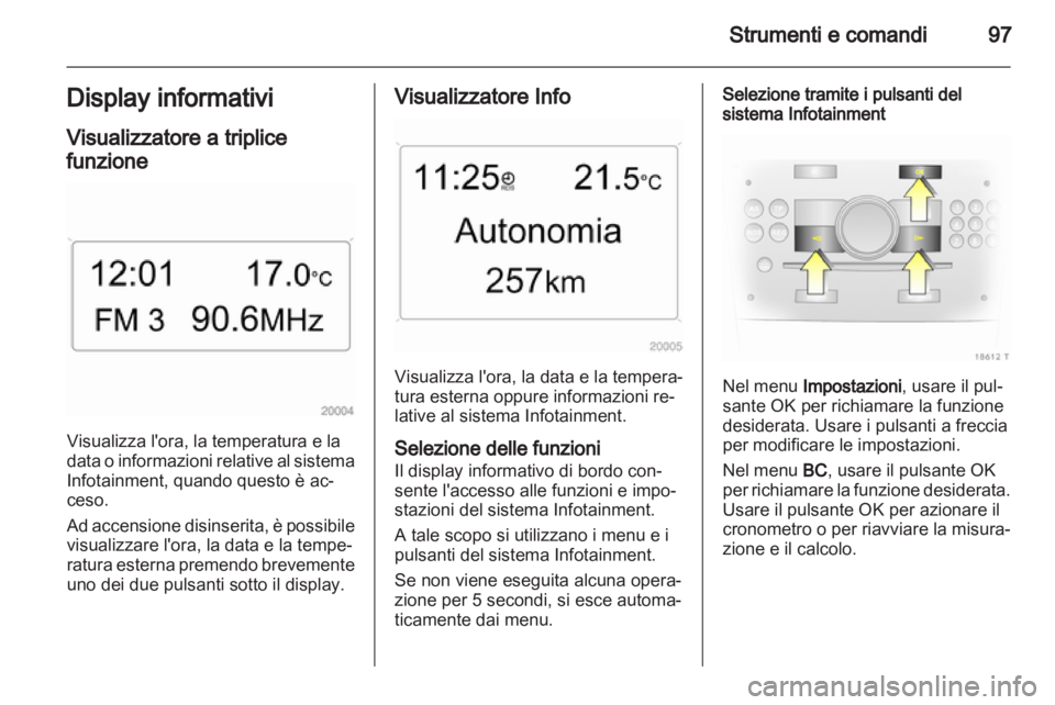OPEL ZAFIRA 2010  Manuale di uso e manutenzione (in Italian) 