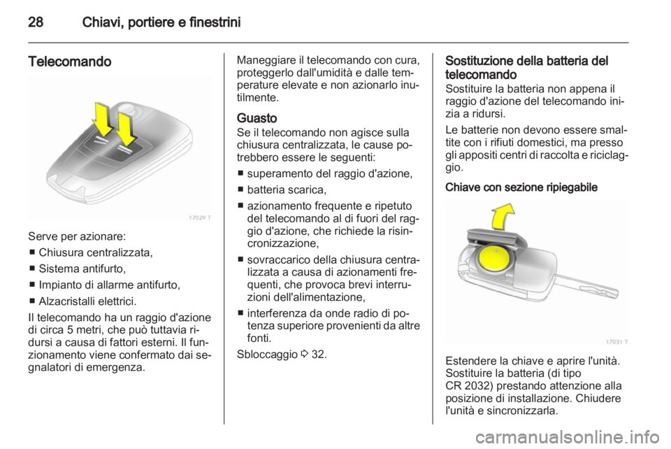 OPEL ZAFIRA 2010.5  Manuale di uso e manutenzione (in Italian) 