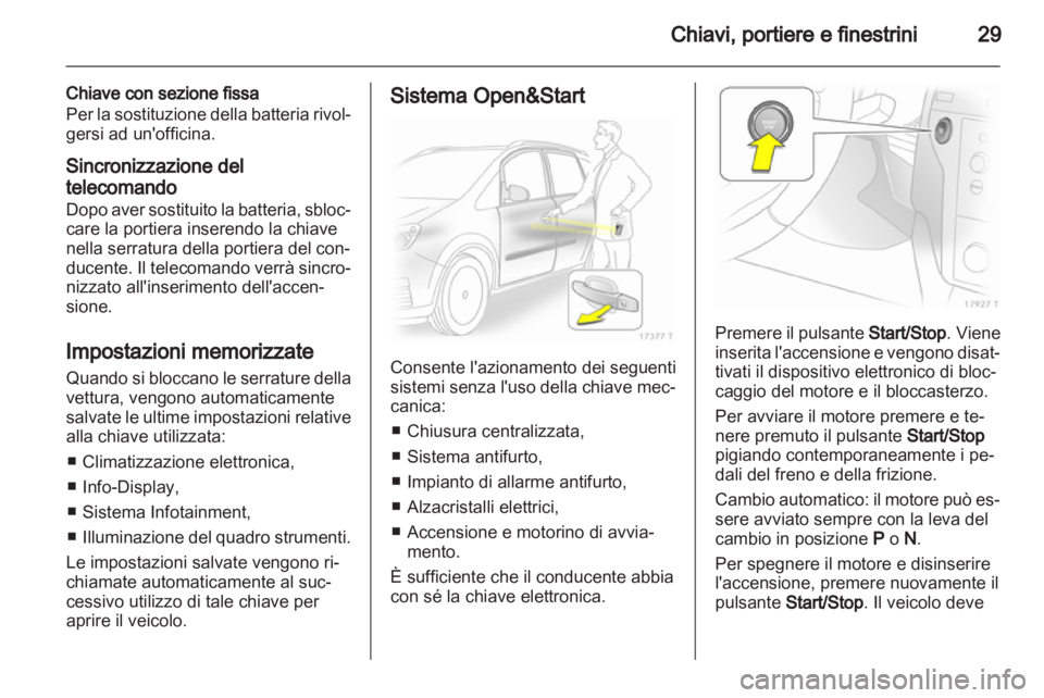 OPEL ZAFIRA 2010.5  Manuale di uso e manutenzione (in Italian) 