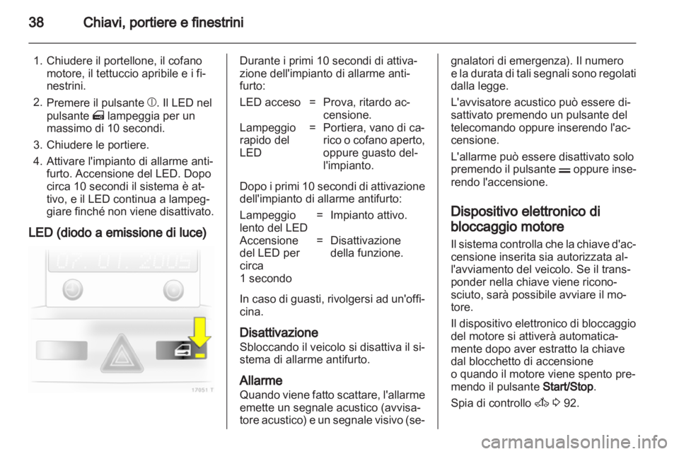OPEL ZAFIRA 2010.5  Manuale di uso e manutenzione (in Italian) 