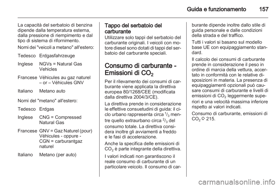 OPEL ZAFIRA 2011  Manuale di uso e manutenzione (in Italian)  OPEL ZAFIRA 2011  Manuale di uso e manutenzione (in Italian)