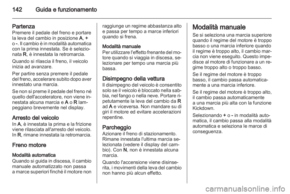 OPEL ZAFIRA 2012  Manuale di uso e manutenzione (in Italian) 